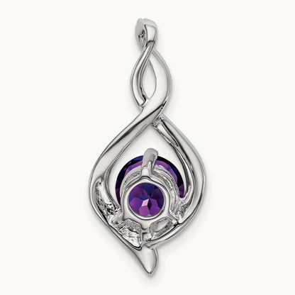 Amethyst and Diamond Pendant — photo set