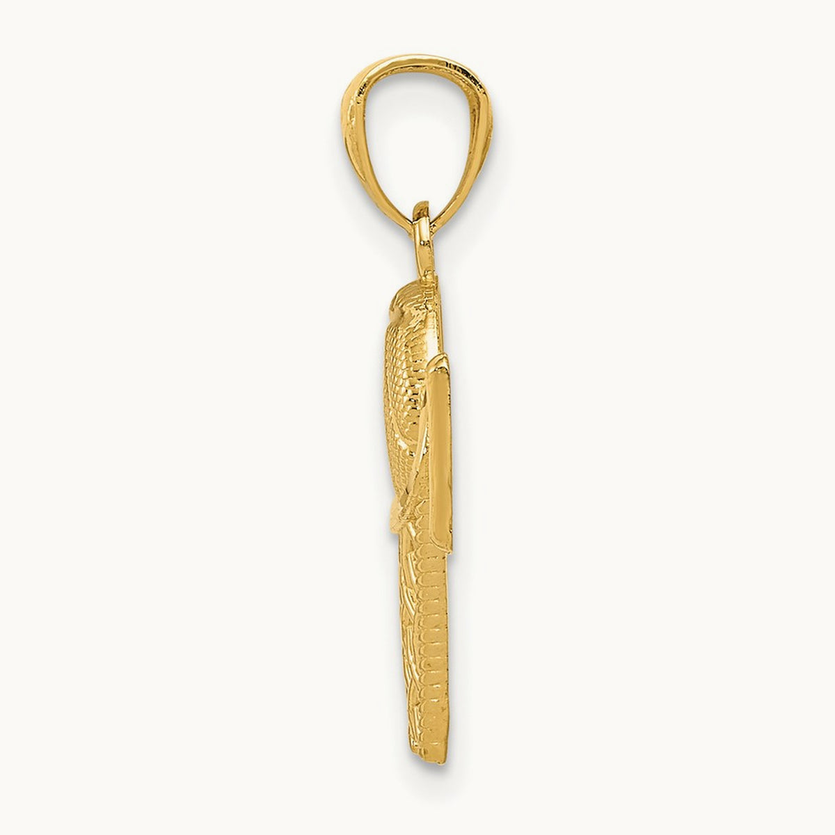 Basketball in the Net Pendant, 14K
