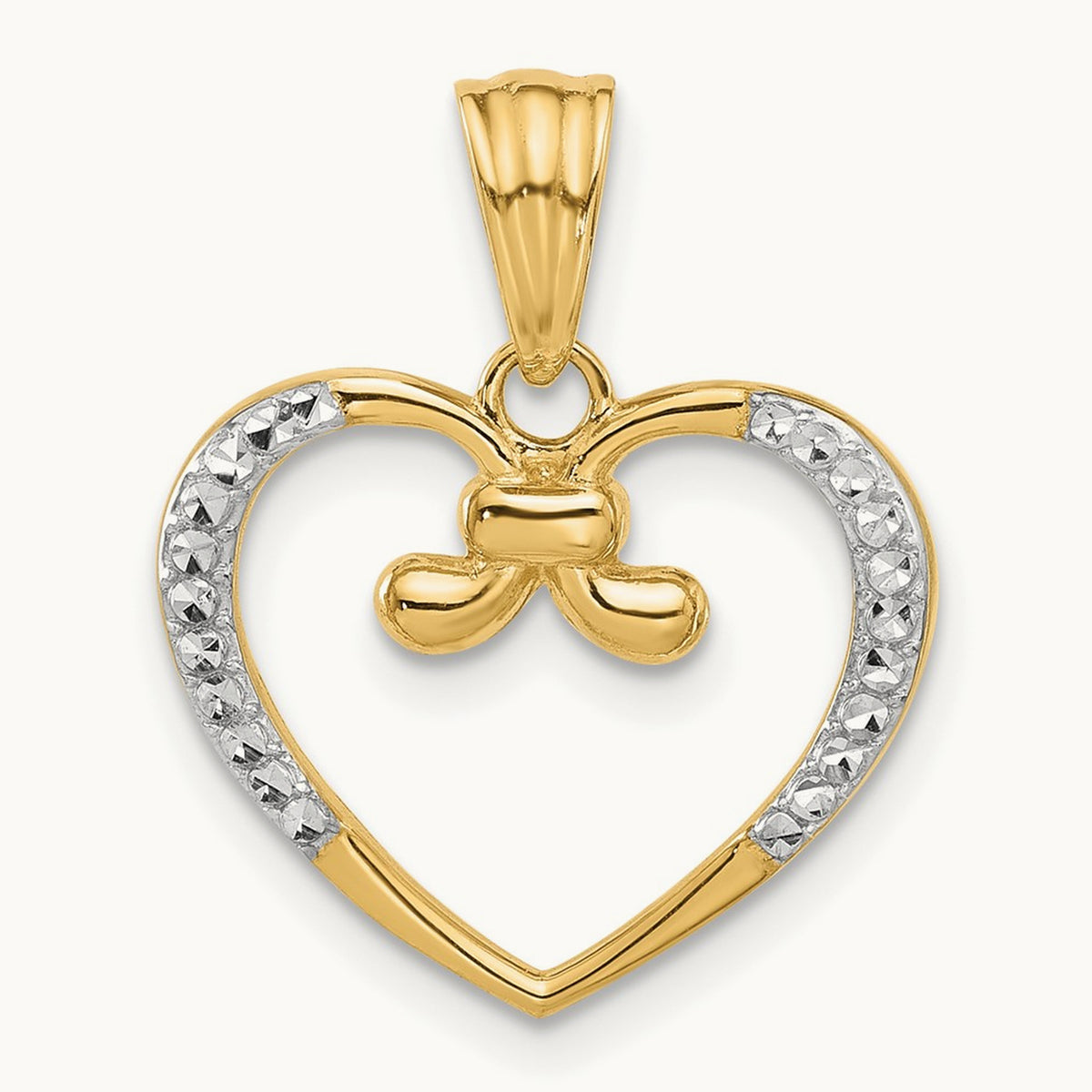 and Diamond-cut Heart Pendant — photo set