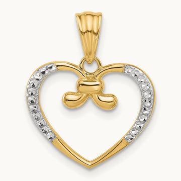 and Diamond-cut Heart Pendant — photo set