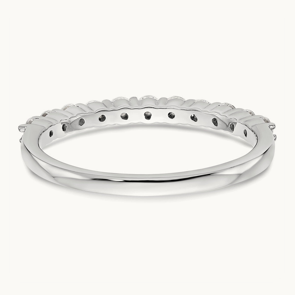 11-Stone Diamond Band, 14K White Gold