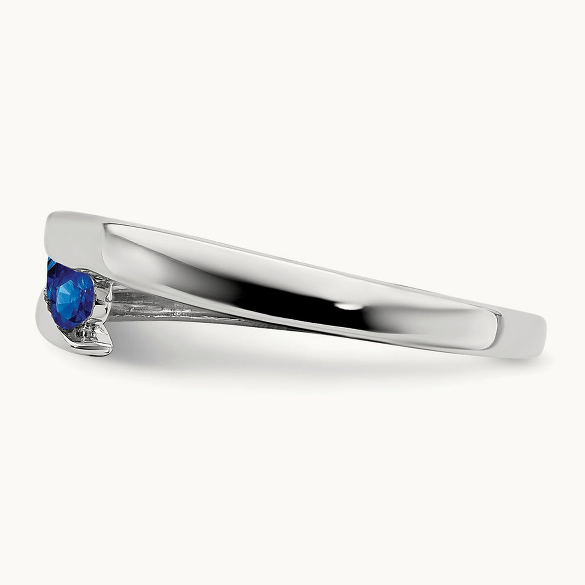 Sapphire 4-stone Ring, 14K White Gold