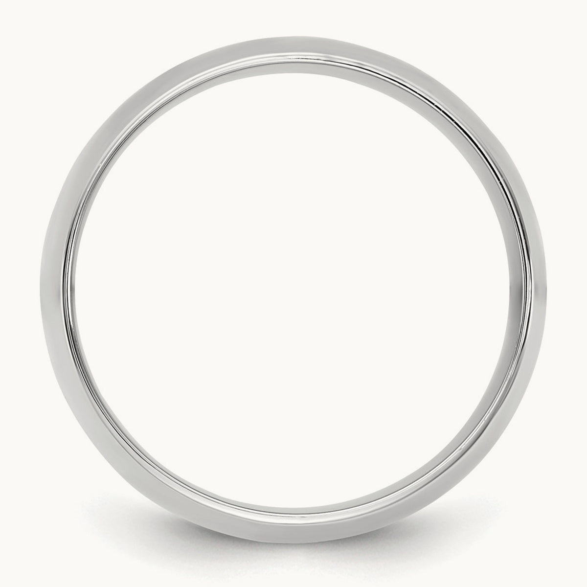 Lightweight Comfort Fit Band, 9mm, 10K White Gold