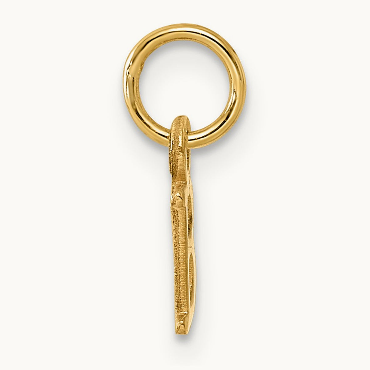 Cutout Letter B Initial Pendant, 14K Yellow Gold