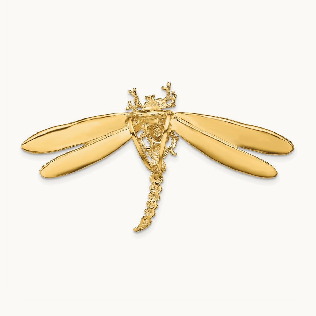 Multi-Color Enamel Dragonfly Charm, 14K