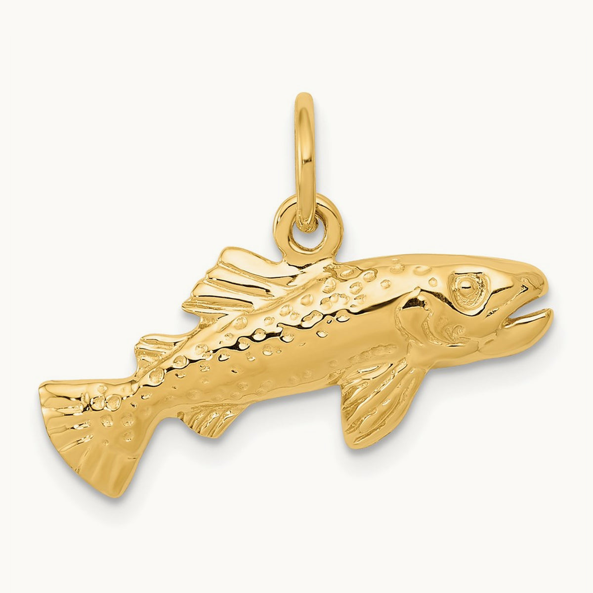 Fish Charm, 14K