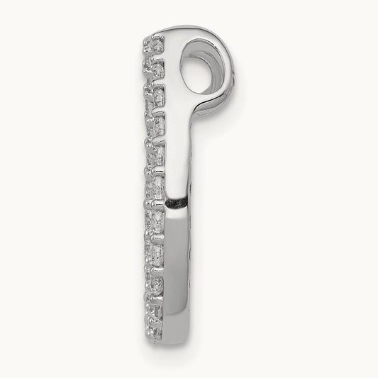 Horseshoe Chain Slide, 0.25 ct tw Lab-Grown Diamond