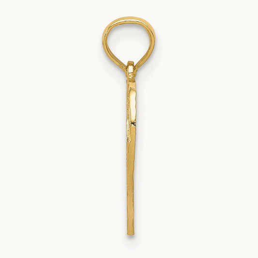 30 in Heart Cut-out Pendant, 14K