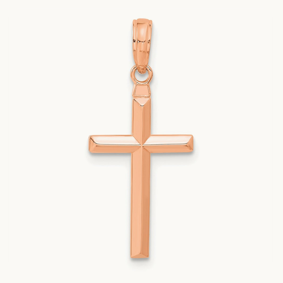 Reversible Latin Cross Pendant — 14K Rose Gold