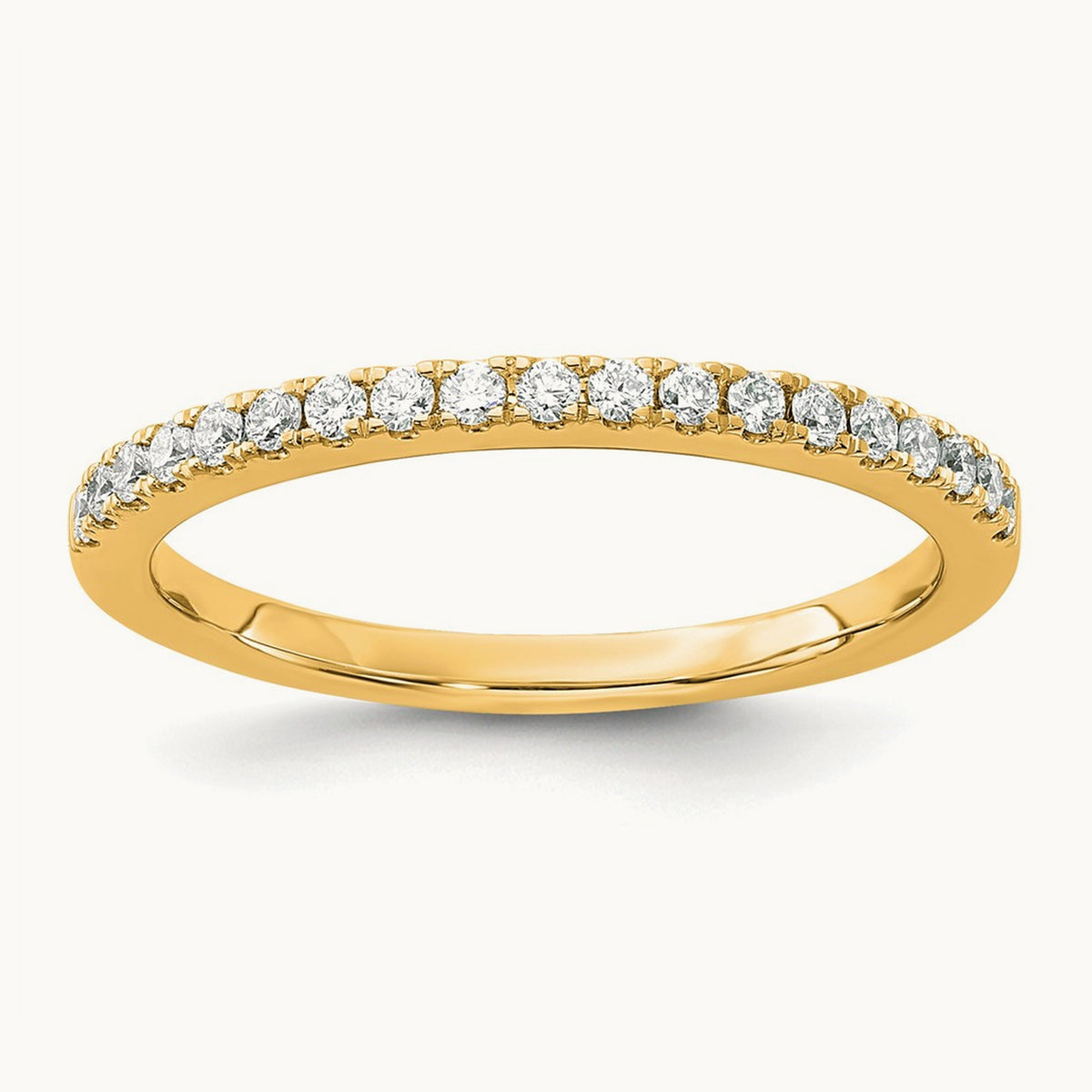 Diamond Wedding Band — 14K Yellow Gold, 7