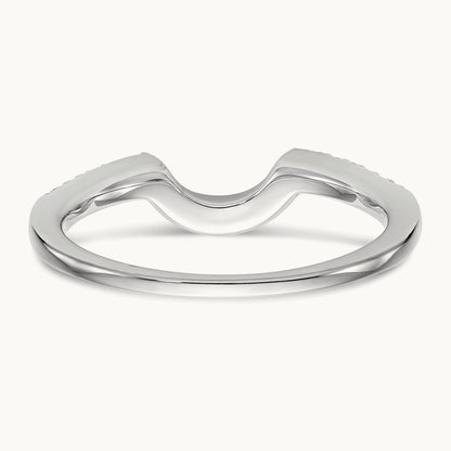 Diamond Wedding Band, 14K White Gold