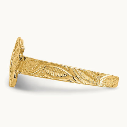Butterfly Toe Ring, 14K