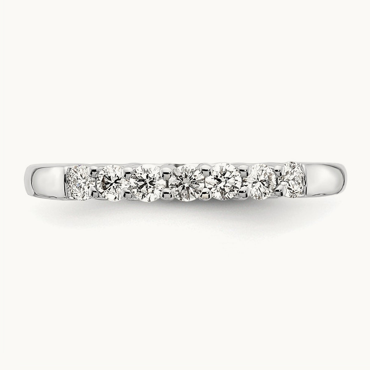 7-Stone Diamond Band — 14K White Gold, 0.35 ct, 7