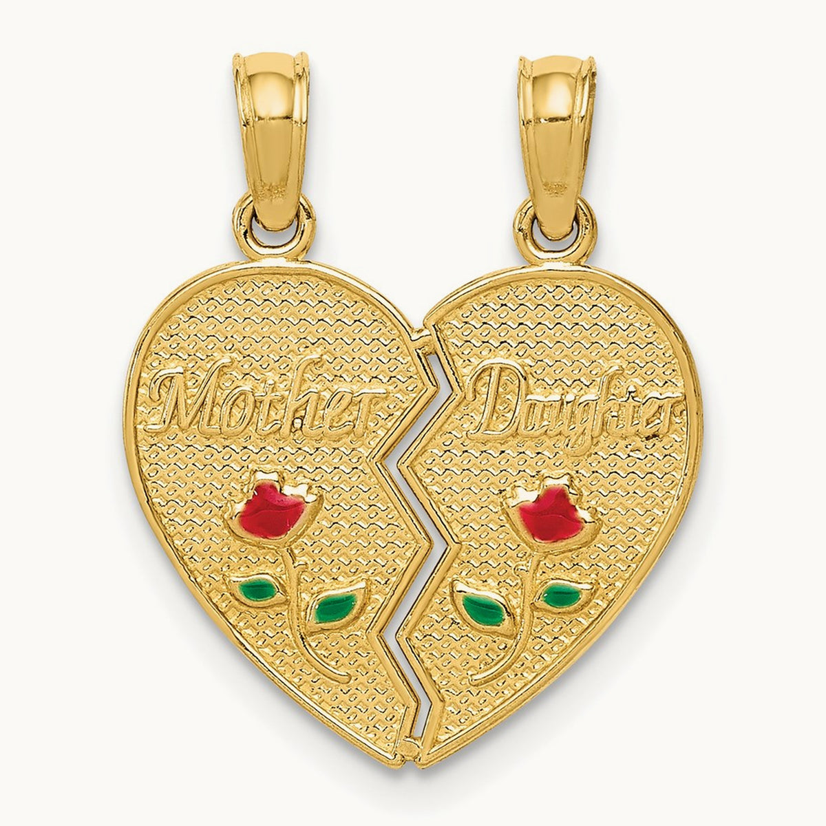 Enameled MOTHER — 14K Yellow Gold
