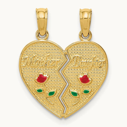 Enameled MOTHER — 14K Yellow Gold
