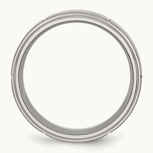 Brushed/Polished Grooved Ridged Edge Band — photo set