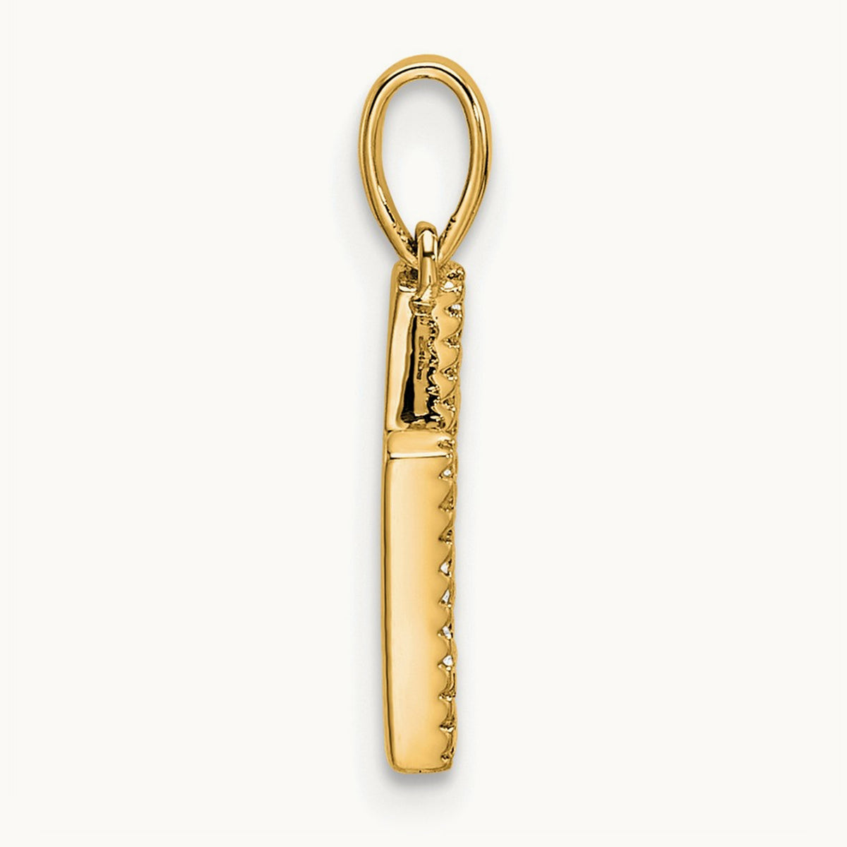 Diamond Letter H Initial Pendant, 14K