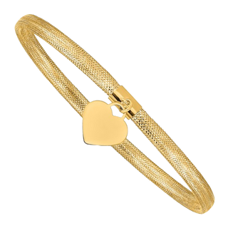Stretch Bracelet with Heart Charm