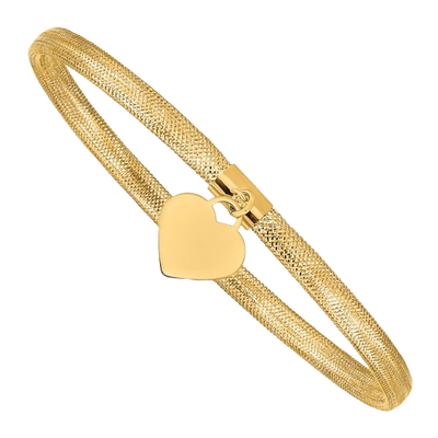Stretch Bracelet with Heart Charm