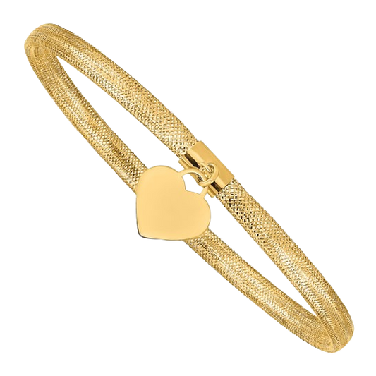 Stretch Bracelet with Heart Charm