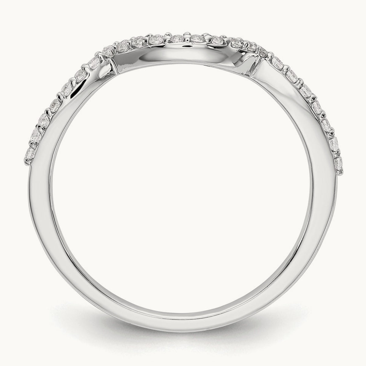 Diamond Wedding Band, 14K White Gold