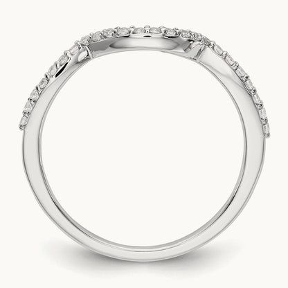 Diamond Wedding Band, 14K White Gold