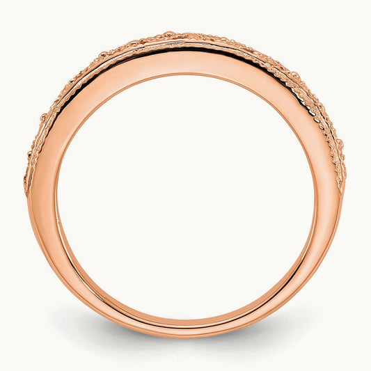 Filigree Band, 14K Rose Gold