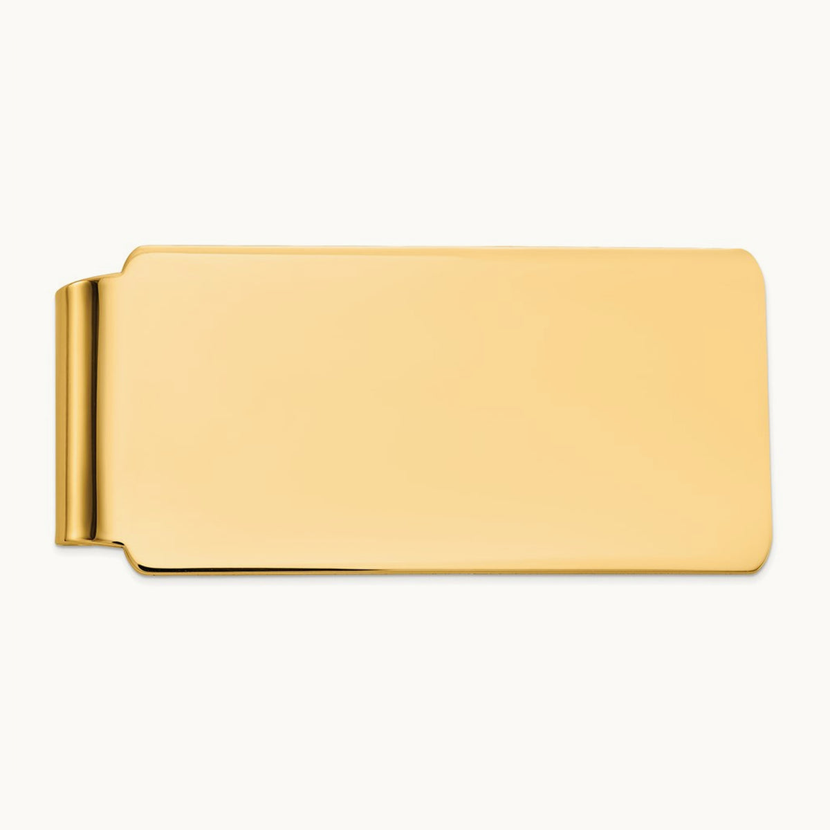 Men's Polished Money Clip, 14K