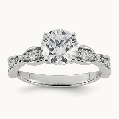 Round Center Ring, 1 3/4-3 1/3 ct Lab-Grown Diamond