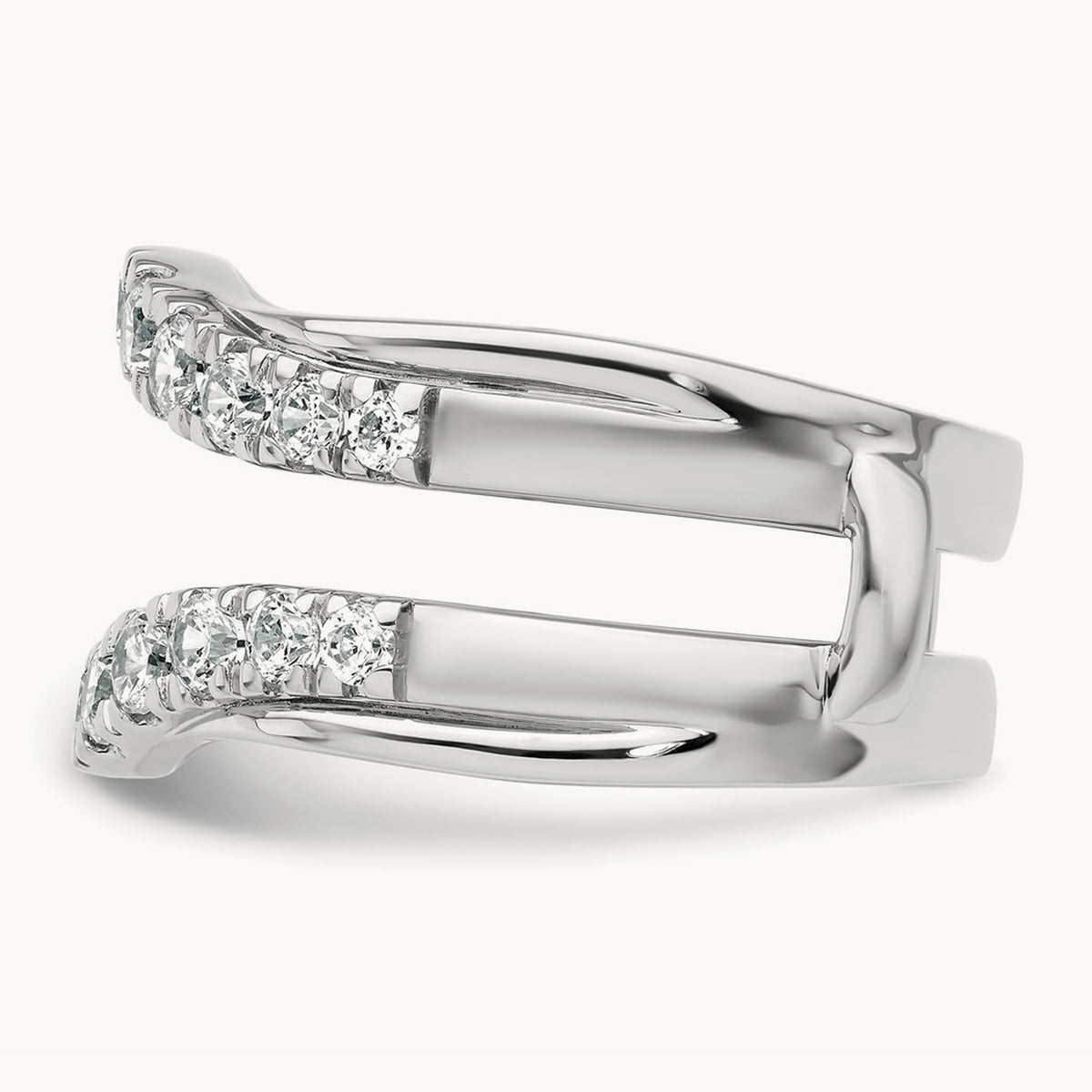 Ring Guard, 1.25 ct tw Lab-Grown Diamond — 14K White Gold