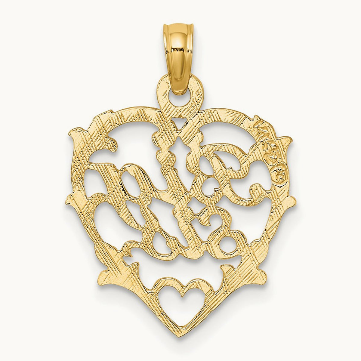 BIG SIS in Heart Charm, 14K
