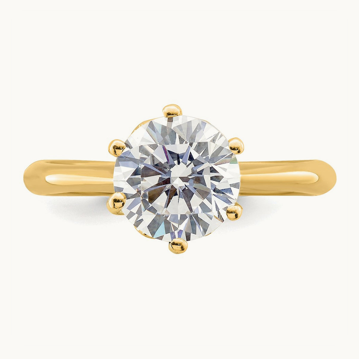 Polish 2ct Round Leaf Design Semi-Mount Dia Ring, 14K
