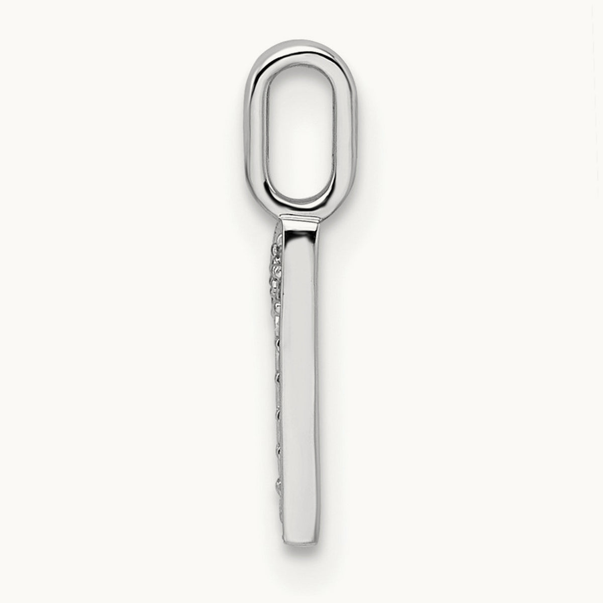 Diamond Number 1 Pendant — 14K White Gold, 15.32mm