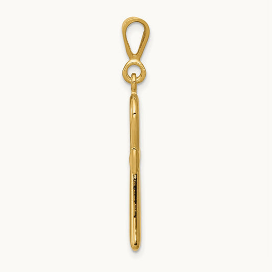 Egyptian Ankh Cross Pendant, 14K