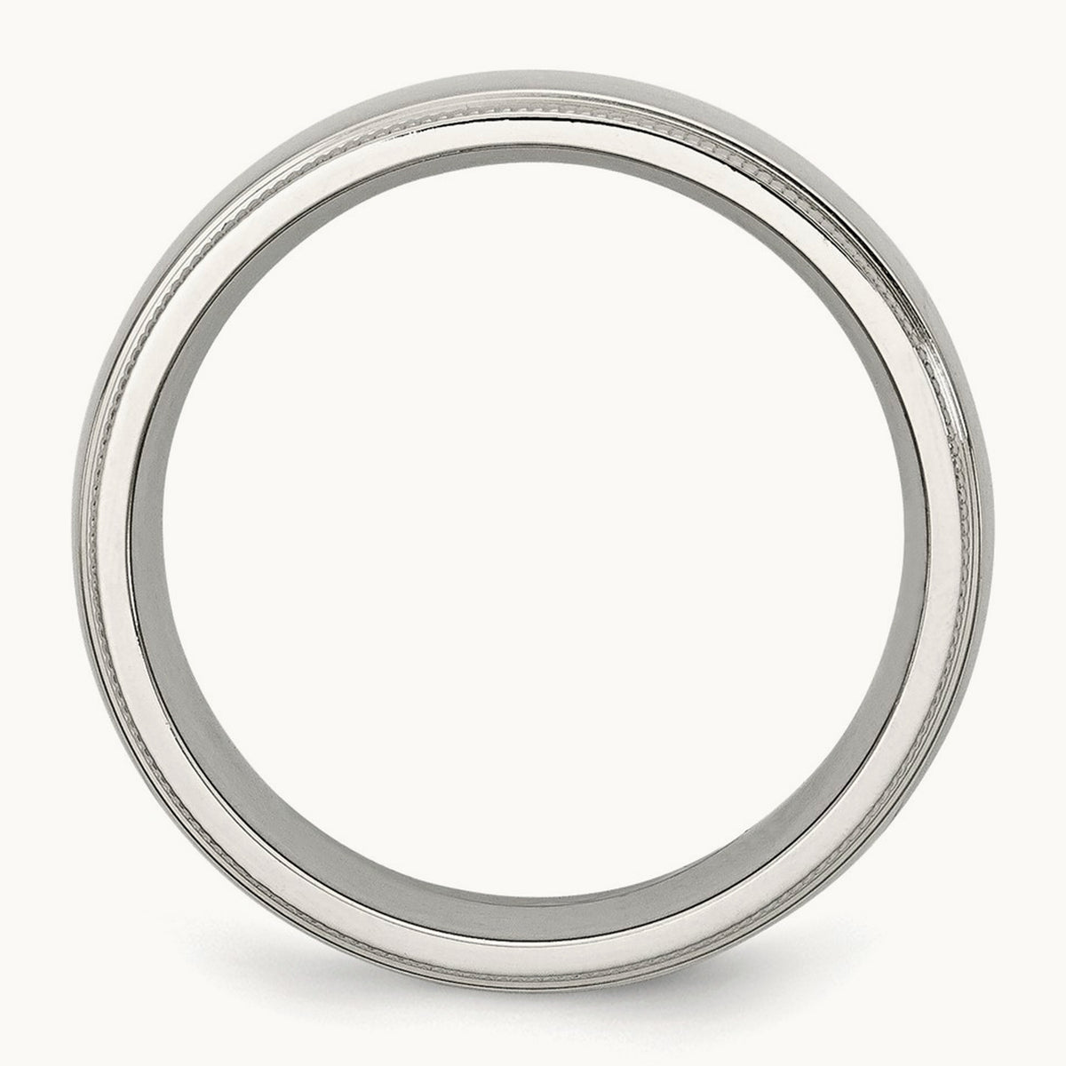 Polished Grooved and Beaded Band — photo set