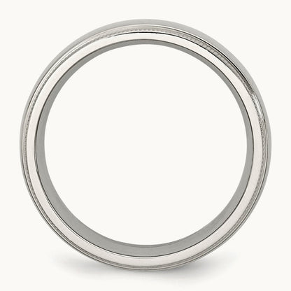 Polished Grooved and Beaded Band — photo set