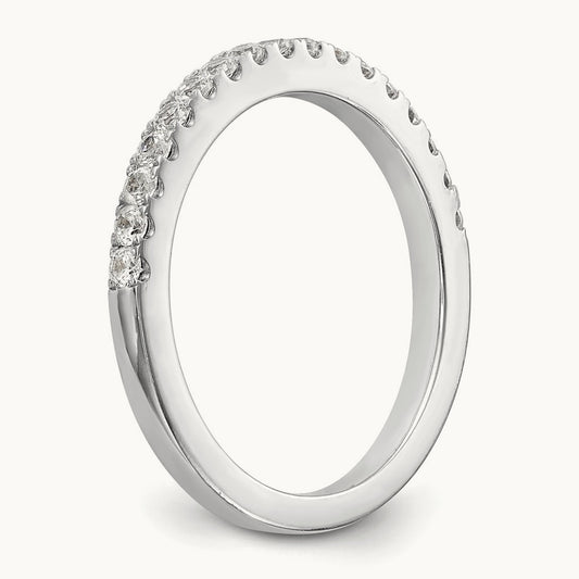 Diamond Wedding Band, 14K White Gold