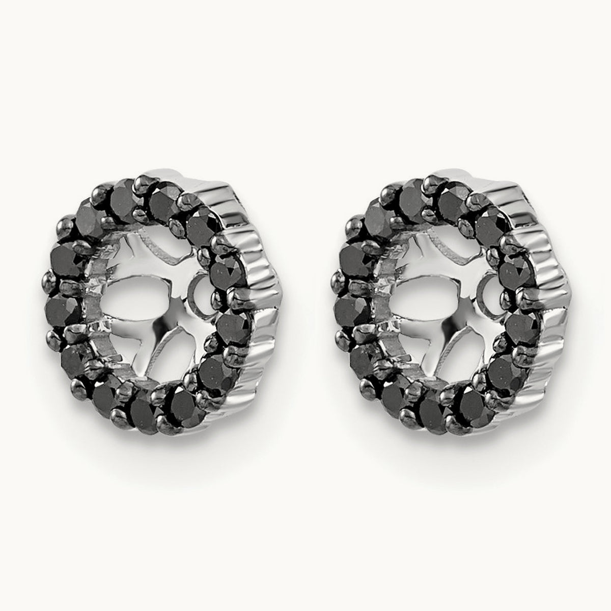 Black Diamond Earring Jackets — 8mm