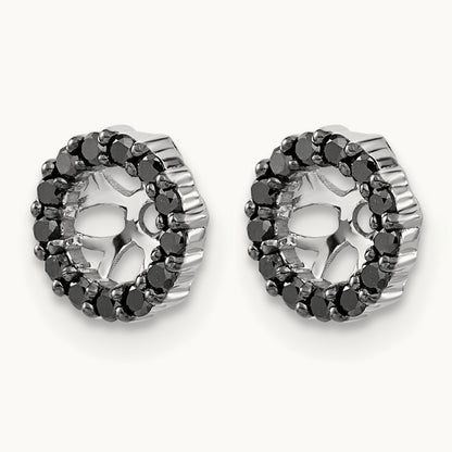 Black Diamond Earring Jackets — 8mm