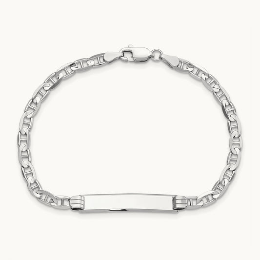 WG Anchor Link ID Bracelet, 14K