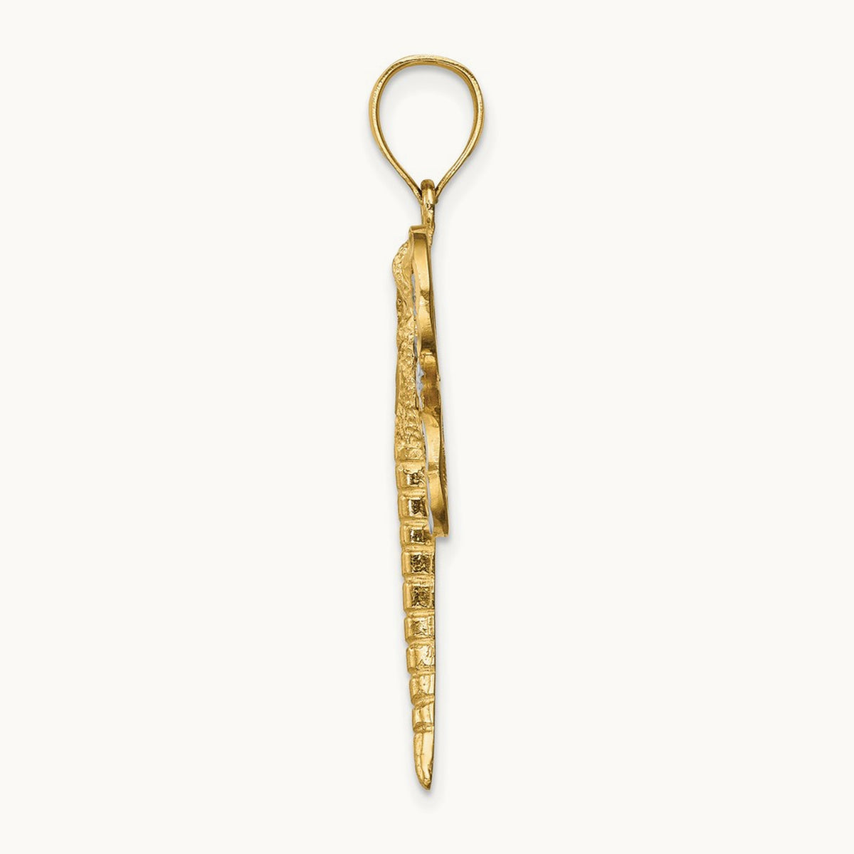 Diamond-cut Dragonfly Pendant — 14K Two-Tone Gold