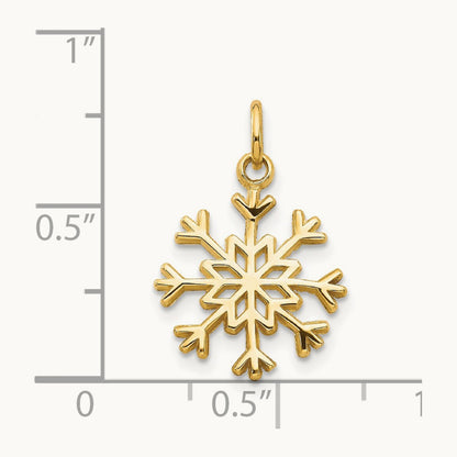 Snowflake Charm, 14K