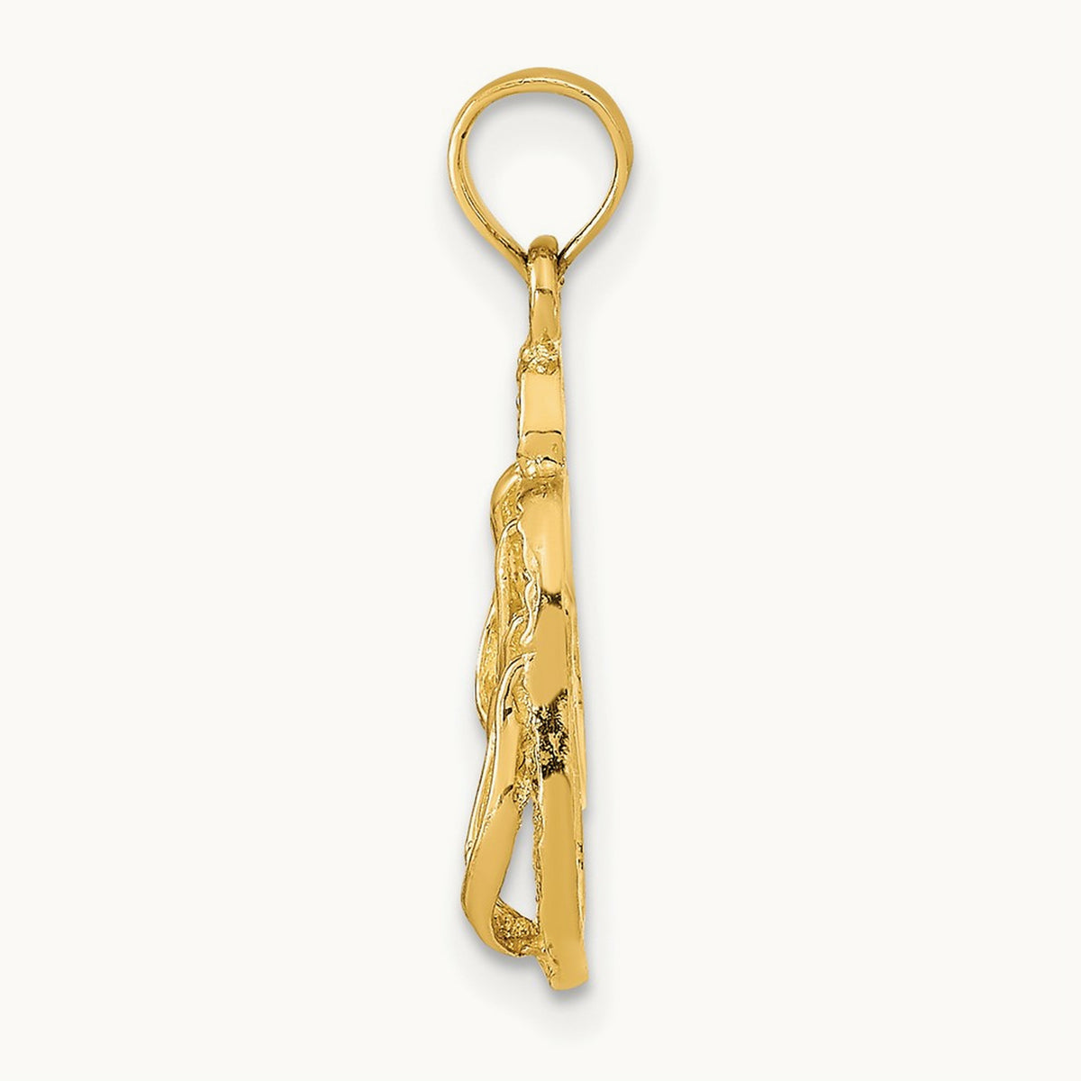 ST. GEORGE ISLAND Reversible Flip Flops Pendant, 14K