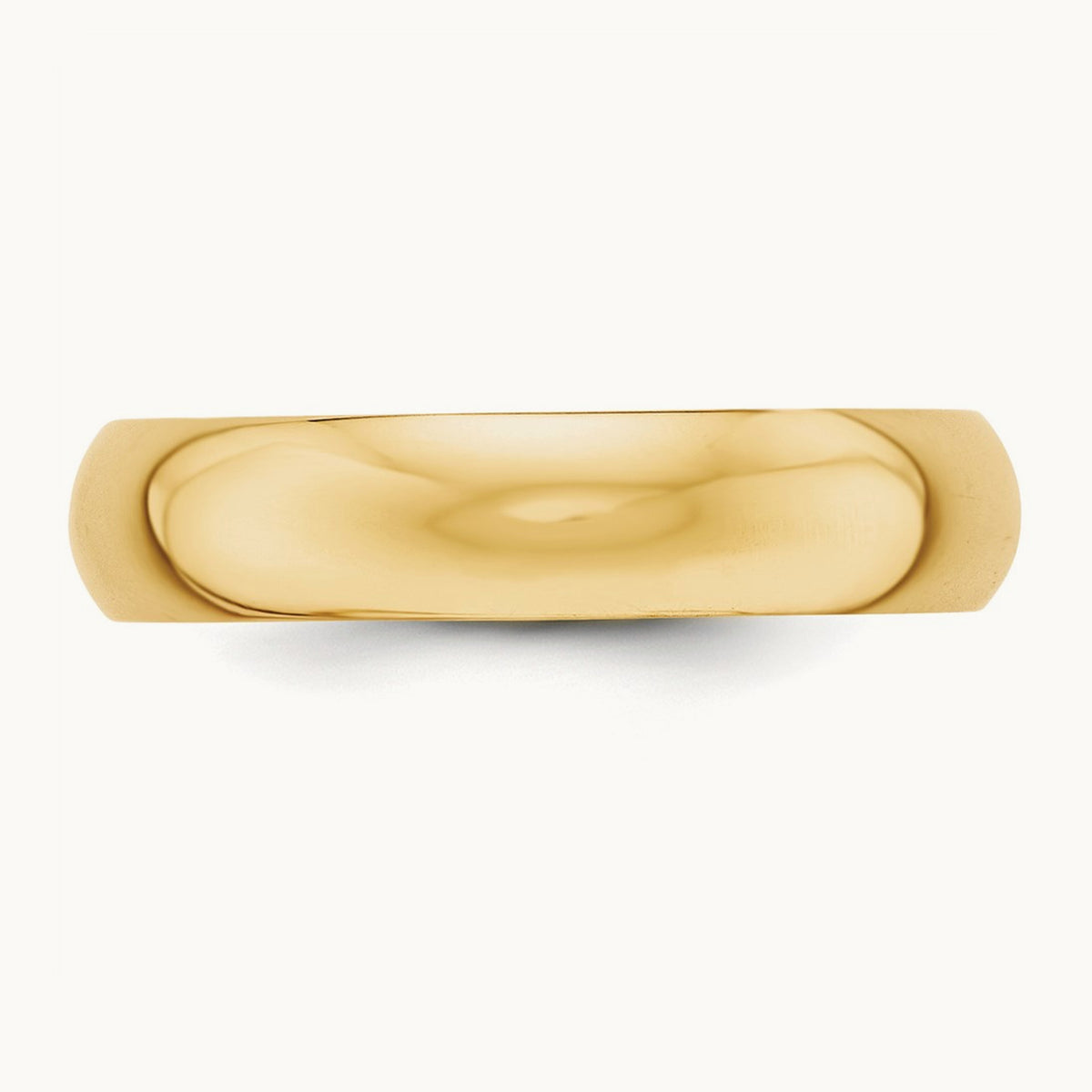 Half-Round Wedding Band — 14K Yellow Gold, 5mm