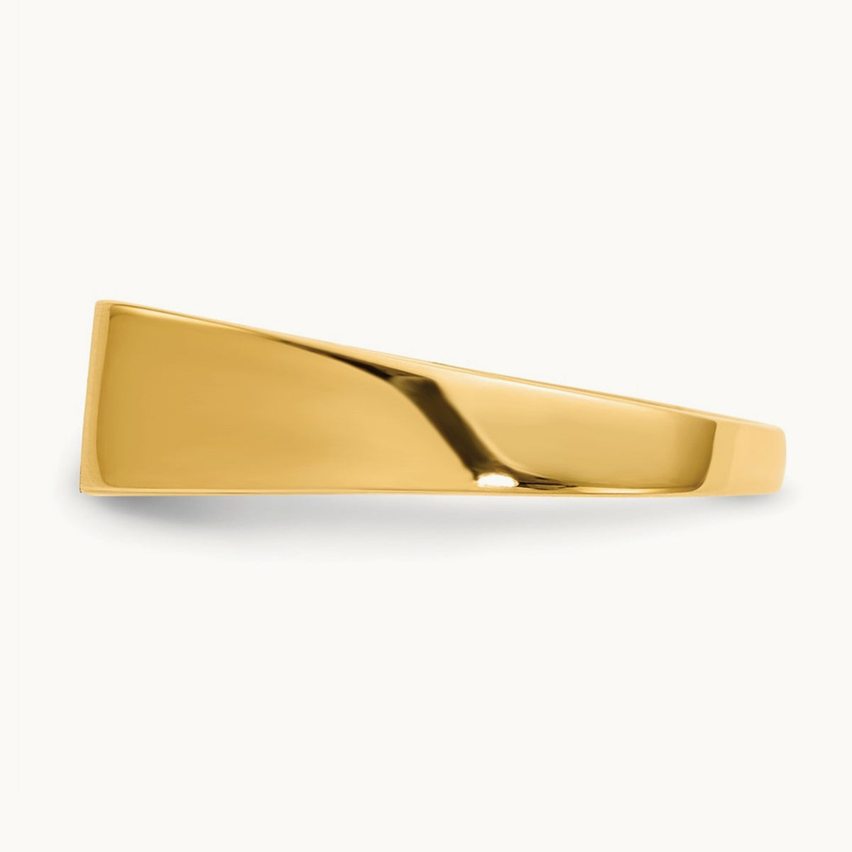 12.0x5. Open Back Signet Ring, 5mm, 14K