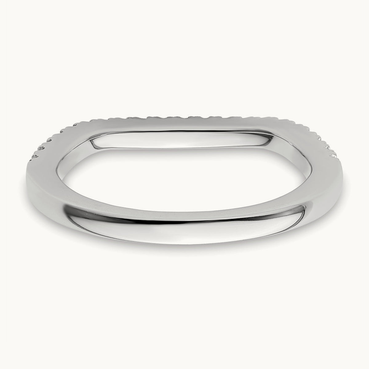 Contoured Wedding Band — 1/5 ct, 7