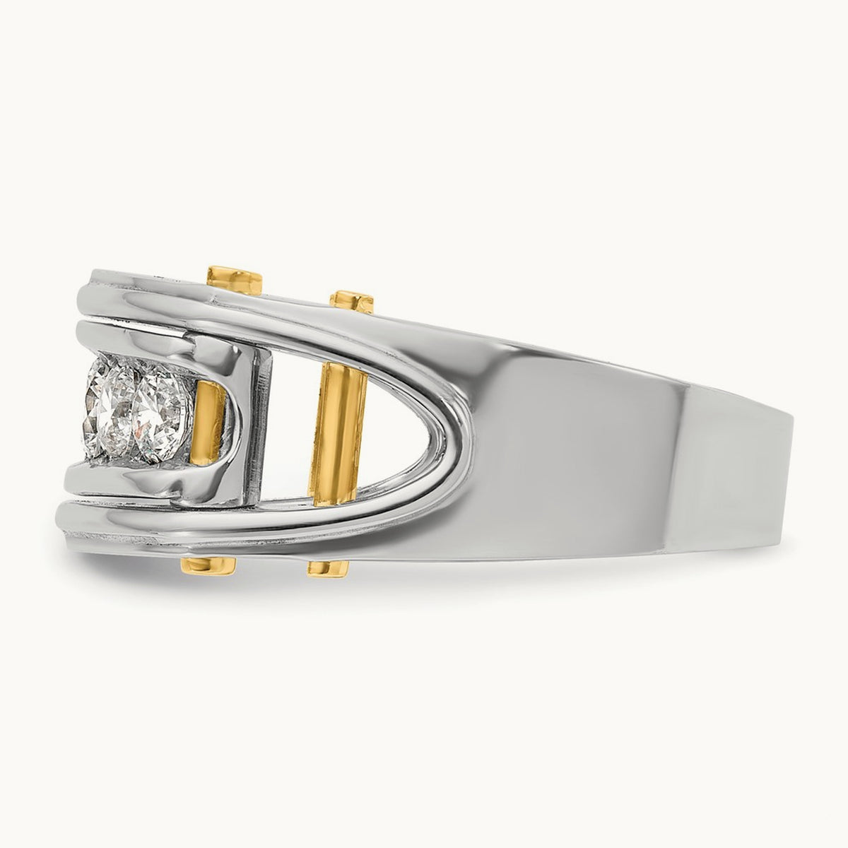 5 Stone Men's Ring, 1.00 ct tw Lab-Grown Diamond