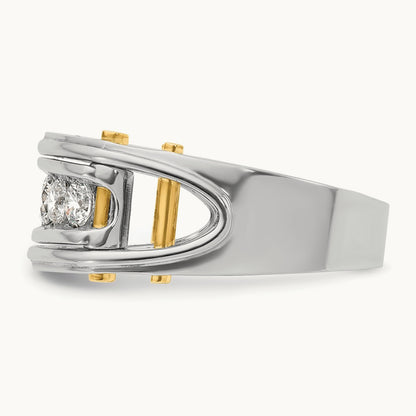 5 Stone Men's Ring, 1.00 ct tw Lab-Grown Diamond