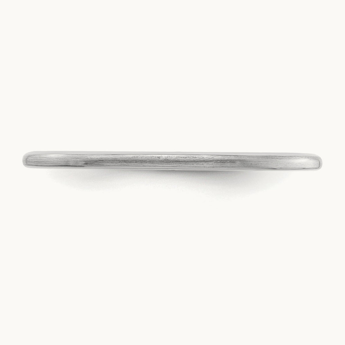 Half Round Satin Stackable Band — 14K White Gold