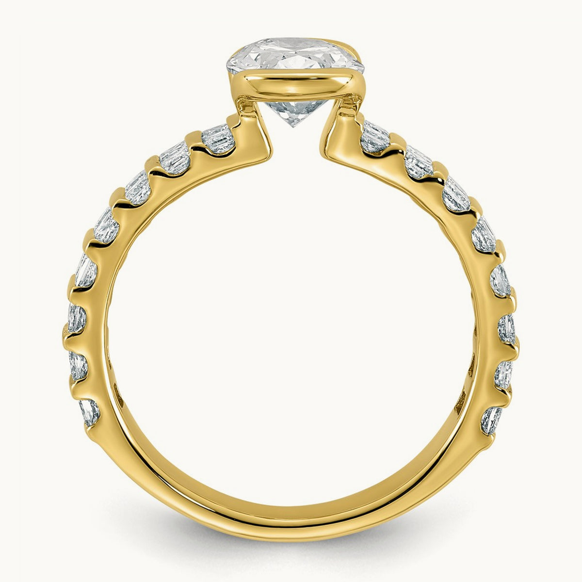 Oval Center Ring, 2.50 ct tw Lab-Grown Diamond